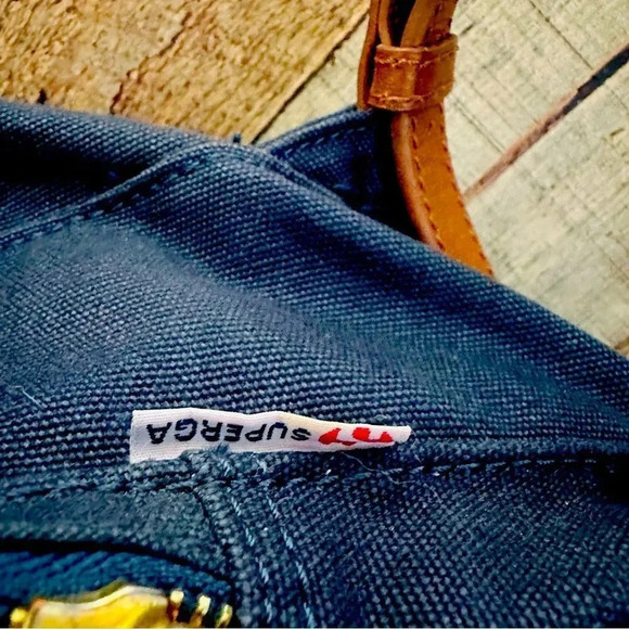 Unisex Superga Navy Canvas Backpack main image 8